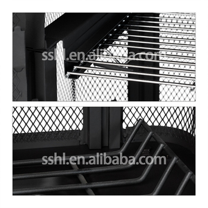 Chimenea de acero de pie para exteriores, chimenea de madera con chimenea - Product Image 6