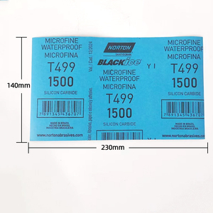 Papel de <span class=keywords><strong>Lija</strong></span> Original <span class=keywords><strong>Norton</strong></span> T499 Beauty Water 1500 #   2000 #   Papel de <span class=keywords><strong>Lija</strong></span> para Pulir Arañazos en la Pintura del Automóvil - Product Image 2