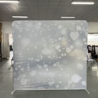 Bannière en aluminium double face personnalisée UTE avec logo, toile de fond pour stand de foire, présentoir de mariage, équipement durable pour salon professionnel
