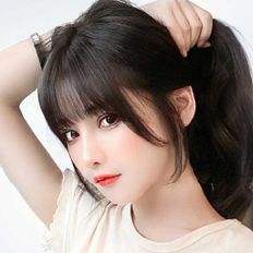 Cheveux synthétiques résistants à la chaleur de qualité supérieure pour femmes, coiffure à frange complète avec cheveux artificiels partiels - Product Image 1