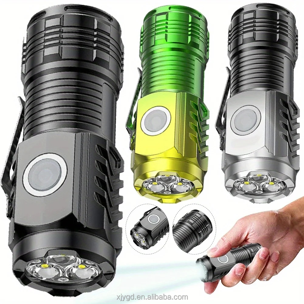 Magnetic Mini LED Flashlight - Super Bright & Rechargeable