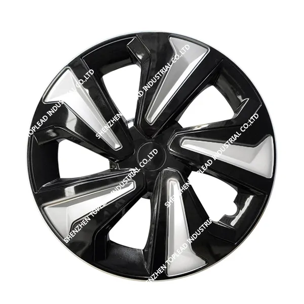 Enjoliveurs de roues de voiture universels en PP anti-usure de 15 pouces, ABS 13 "14", noir et argent, pour jantes de voiture