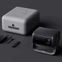 Projecteur Laser Tricolore 3000 Lumens 4K Dangbei F7Pro avec Fonction Panoramique et Inclinaison, Protection des Yeux, pour Chambre à Coucher, Cinéma Domestique, Smart TV, 4+64G