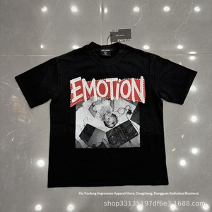Cross-border New Collection European American Streetwear <strong>Brand</strong> MIXED EMOTIONvintage Urban <strong>Rock</strong> Round-neck 100% Cotton - Product Image 2