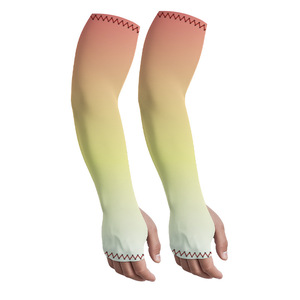 Gradient Fingerless Arm Sleeves Ice Silk Anti-Uv For Cycling Adults Unisex 48cm Length - Product Image 3