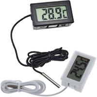 Mini thermomètre numérique LCD avec capteur de température et sonde de 1 m pour aquarium, réfrigérateur, congélateur, refroidisseur, haute fiabilité