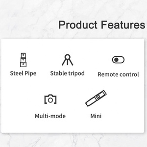 <span class=keywords><strong>Mini</strong></span> trépied extensible Monopod <span class=keywords><strong>Pau</strong></span> De Selfi Stick avec déclencheur sans fil 3 en 1 pour smartphone - Product Image 2