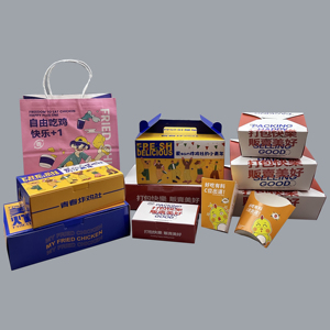 China alta calidad desechable <span class=keywords><strong>Mcdonald</strong></span> tamaños Papel Amable Ensalada Sushi papas fritas pollo frito ala papel hamburguesa fiambrera - Product Image 6