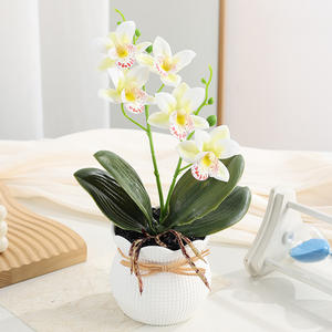 Suministro directo PU Artificial <span class=keywords><strong>Magnolia</strong></span> grande <span class=keywords><strong>Grandiflora</strong></span> Plantas en maceta-Moderno de larga duración Natural Real Touch Home - Product Image 6