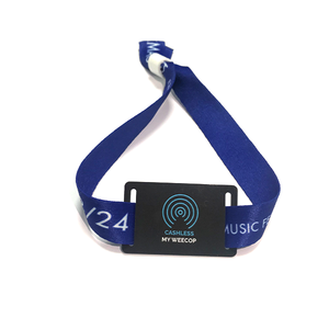 Personalizado Vip Party Festival ajustable Nfc pulsera etiqueta <span class=keywords><strong>Rfid</strong></span> tejido pulsera para eventos - Product Image 5