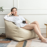 Décorations pour la maison pouf en cuir PU pouf citrouille pouf fauteuil inclinable fauteuil pouf d'extérieur robuste
