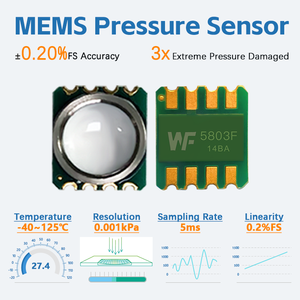 14bar MEMS cảm biến áp suất wf5803f, IIC kỹ thuật số tuyệt đối 1.8 đến 5.5V tuyệt đối Cảm biến áp suất cho phát hiện độ sâu đo lường - Product Image 2