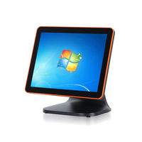 Software de sistemas POS para servicios de Internet pantalla táctil caja registradora Ventana de 15 pulgadas base de carcasa de aleación de aluminio táctil