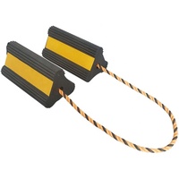 Bloc antidérapant en caoutchouc pour avion de taille personnalisée Cales pour pneus Parking pour roues de camping-car avec corde