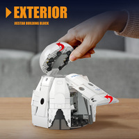 JIESTAR JJ9232 850PCS Serie Espacial Tianlong 2, Bloques de Construcción de la Nave Espacial, Modelo de Juguete Educativo Técnico, Regalo Festivo