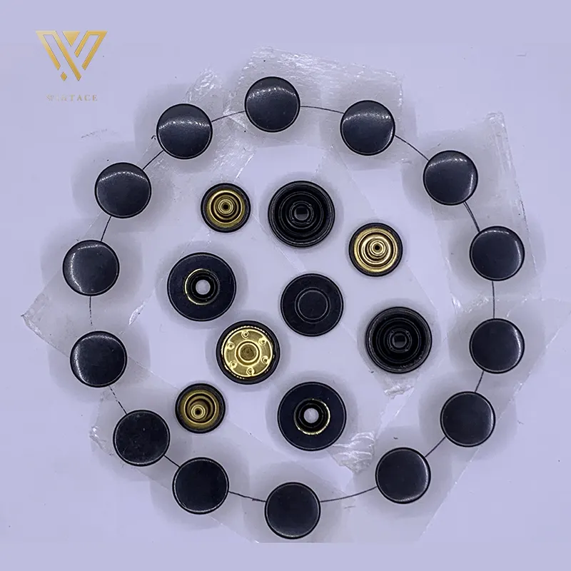 12Mm Metalen Messing Zinklegering Plating Ronde Droge Reiniging Snap Jeans Knoop Knop Hardware Fabrikant Guangdong,