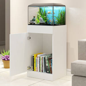 Estante para tanque <span class=keywords><strong>de</strong></span> peces súper blanco, gabinete inferior, base <span class=keywords><strong>de</strong></span> <span class=keywords><strong>entrada</strong></span> para sala <span class=keywords><strong>de</strong></span> estar, gabinete <span class=keywords><strong>de</strong></span> almacenamiento, partición, tanque <span class=keywords><strong>de</strong></span> hierba para acuario - Product Image 5