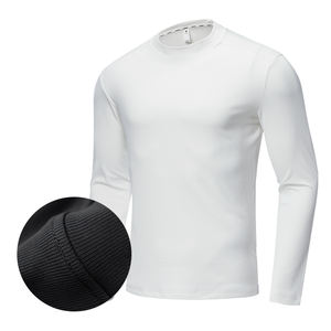 Sportswear Men Jogging Long Sleeve <b>Tshirt</b> Workout Muscle Fitness Pullover Custom Logo Quick Dry Gym T Shirts Men - Product Image 2