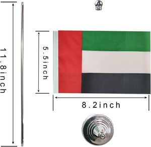 Chất lượng cao cấp cá nhân thống nhất Arab emilates bảng cờ 21*14cm bespoke màu sắc phù hợp cho thương mại cho thấy bàn cờ - Product Image 1