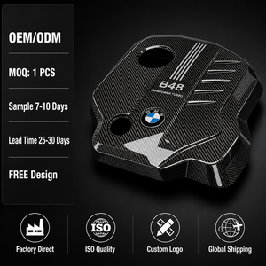 Droge carbon fiber motorcover voor BMW G20 G28 G22 G23 G30 G38 G11 G12 B48 2.0T 3/4/5/7 Serie Trim - Product Image 4