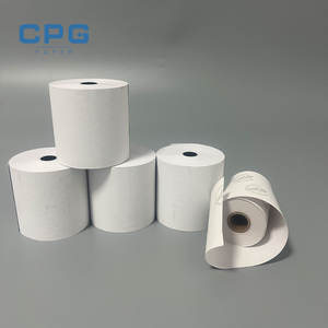 Wholesale Premium Thermal Paper with Back Printing Low Dust Long Image Retention 80x76mm 65gsm Thermal Paper with Back Printing - Product Image 1