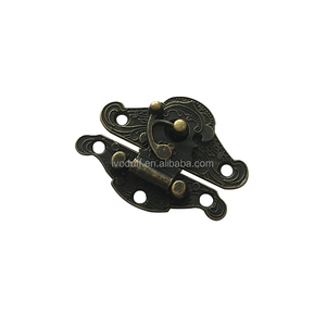 Cerraduras decorativas de latón antiguo de metal al por mayor de calidad para caja de madera en stock - Product Image 6