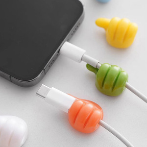 Creative Thumb Hook Cable Organizer Round Hook Type Durable Random Color For Data Cable Management - Product Image 4