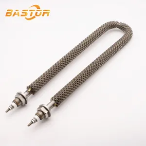 u shape 380v 1500w industrial electric stainless steel fin tubular air heater for mini oven
