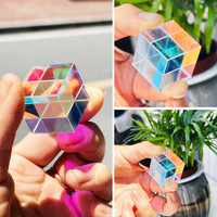 Cube de prisme optique en quartz clair K9 modèle LJ001 RGB