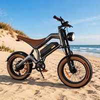 Vélo électrique tout-terrain M20 à gros pneus 1500W 48V 15.6Ah, 7 vitesses, stock USA UE UK, OEM ODM