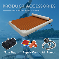 Plateforme flottante gonflable étanche sur mesure pour extérieur, ponton aquatique, équipement de yoga aquatique et de natation pour yacht
