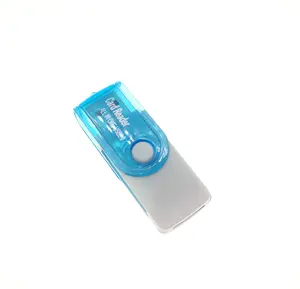قارئ بطاقات متعدد الألومنيوم الكل في واحد USB 2.0 محول لـ T-Flash M2 MS SD قارئ بطاقات ذكي لجهاز محمول سامسونج شاومي ماك بوك