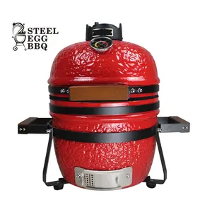 SEB KAMADO cooking appliances, parilla bbq mini small 13 inch kamado red kanka grill