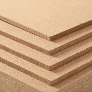 MDF Board Manufacturer 3mm Wood Natural Veneer MDF Panel Sheet Plain Raw MDF Board