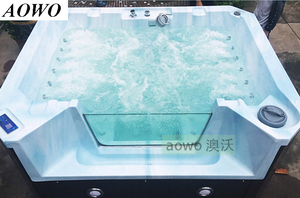 Jacuzzi extérieur avec couverture, <span class=keywords><strong>spa</strong></span> pour 4 personnes, bain à remous de luxe, <span class=keywords><strong>spa</strong></span> privé, bain à remous extérieur, sauna. - Product Image 4