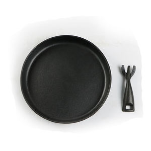 Vente en gros <span class=keywords><strong>de</strong></span> poêle ronde antiadhésive en <span class=keywords><strong>fonte</strong></span> pré-assaisonnée poêle à frire poêle à frire poignée amovible moule à gâteau moule à pâtisserie <span class=keywords><strong>barbecue</strong></span> - Product Image 5