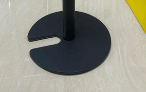 Sang trọng màu đen có thể thu vào kiểm soát hàng đợi đứng <span class=keywords><strong>Stackable</strong></span> vành đai stanchion hàng rào giao thông - Product Image 6