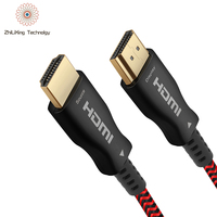 Câble HDMI Ultra HD 4K 2160p, 18 M, 20M, 50M 70 M, haute vitesse, en alliage de Zinc, connecteur plaqué or, pour filet en Nylon