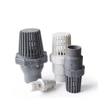 Vente en gros de clapets de pied en plastique/valve de fond Raccords de tuyaux en PVC Clapet anti-retour bas fabrication de bornes en Chine