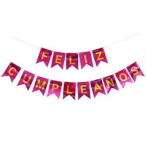Bandera de Papel con Diseño de Bandera Española para Decoración de Fiestas de Cumpleaños - Product Image 2