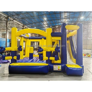 Grand château sautant <span class=keywords><strong>gonflable</strong></span> en PVC Videur <span class=keywords><strong>gonflable</strong></span> de <span class=keywords><strong>minion</strong></span> géant commercial d'extérieur avec souffleur - Product Image 2