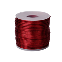 Corde en Nylon multicolore en Satin à queue de Rat, cordon de perles tissé, cordon de perles