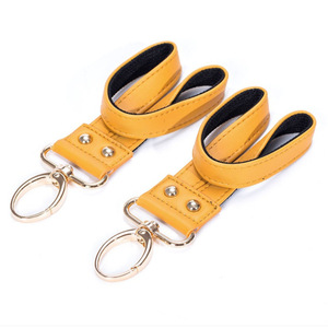 Cross-border stroller <b>hooks</b>, Korean style, simple PU leather, small and portable child seat handle <b>hooks</b> - Product Image 3