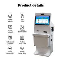 Terminal de libre-service sur pied OEM avec écran tactile SDK pour paiement en restaurant, hôpital et caisse automatique