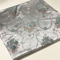 CHENXIN Rouleau de tissu jacquard brocart 100% polyester imitation soie, antistatique, poids moyen 300g/m, pour sacs de filles et tapisserie, vente en gros