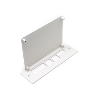 Supports en <span class=keywords><strong>acier</strong></span> revêtus de poudre blanche en forme de L personnalisés OEM pour l'<span class=keywords><strong>assemblage</strong></span> électronique de composants de montage de circuits imprimés-Fabrication de tôles - Product Image 3