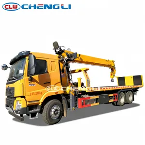 Camion de dépannage lourd HOWO 6X4 de 17,5 m à flèche télescopique à 5 sections, capacité de levage de 25 tonnes - Product Image 3