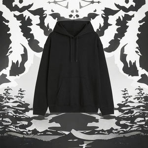 Sweat à capuche pour homme personnalisé, 600g, en velours de renard argenté, chaud, coupe-vent, 100% coton, surdimensionné, doublé de polaire, pour l'hiver - Product Image 3