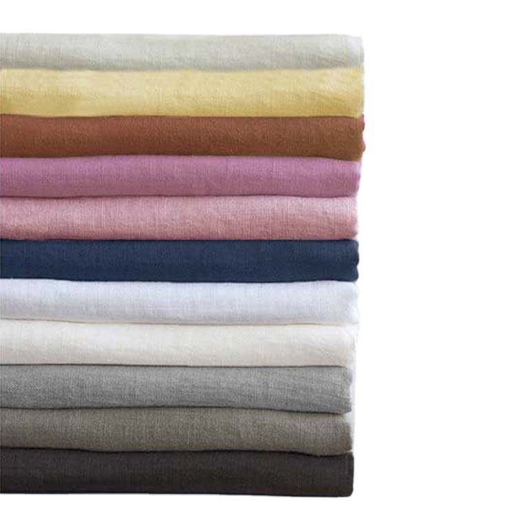 Пользовательский цифровой печатный белый серый ржавчина зеленый коричневый горчичный черный цвет 100 бельгийский потертый Льняной материал для продажи