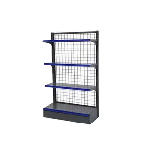 retail shelving wire gondola grid backs shelf